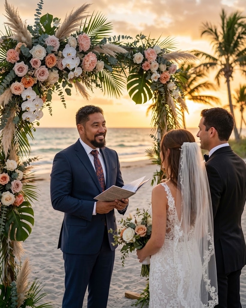 Bilingual Wedding Officiant Juan Carlos Rodriguez Bello Ceremony Florida
